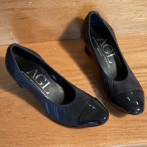 Navy Blue Womens AGL Pumps 36 1/2 (Attilio Giusti Leombruni)